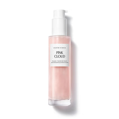 HERBIVORE Pink Cloud front packaging showing bottle and cleanser benefits
