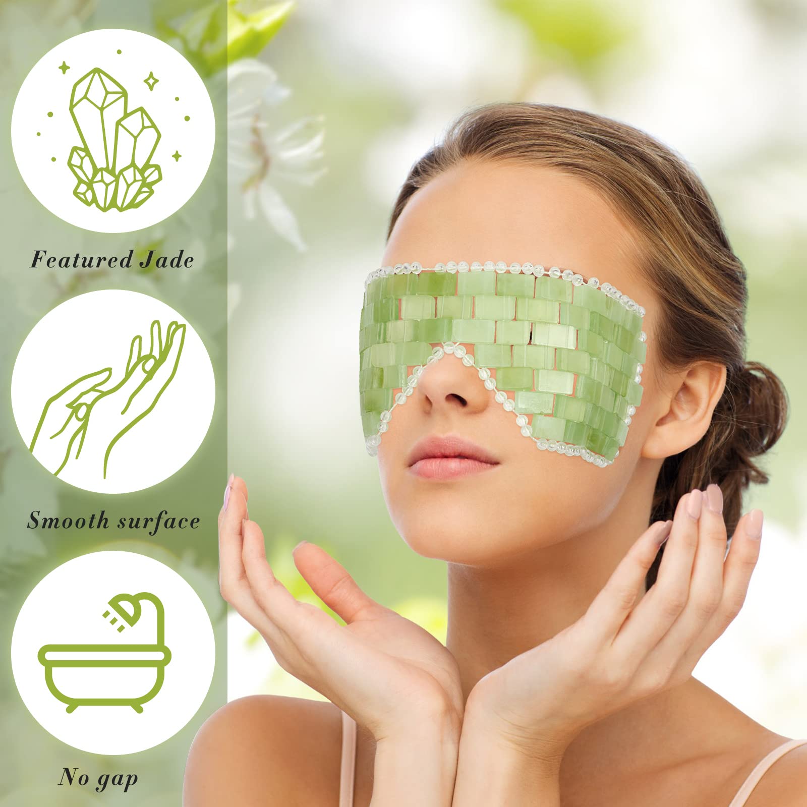 Hercicy mask worn on model in bedroom showing relaxation and tension relief