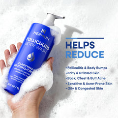 Hermon gel texture on fingers showing lightweight exfoliating consistency
