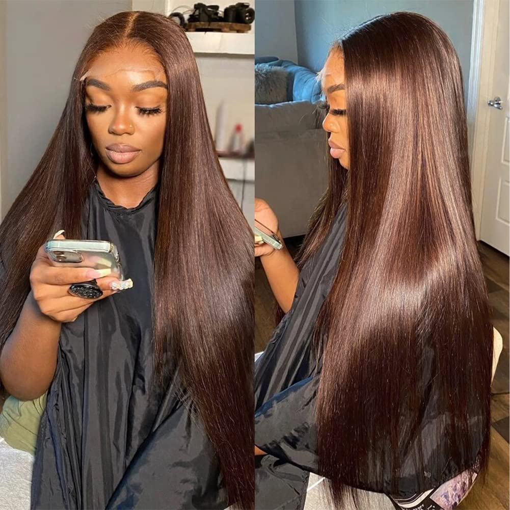 Hermosa front view of 13x4 lace front showing natural hairline and polished finish