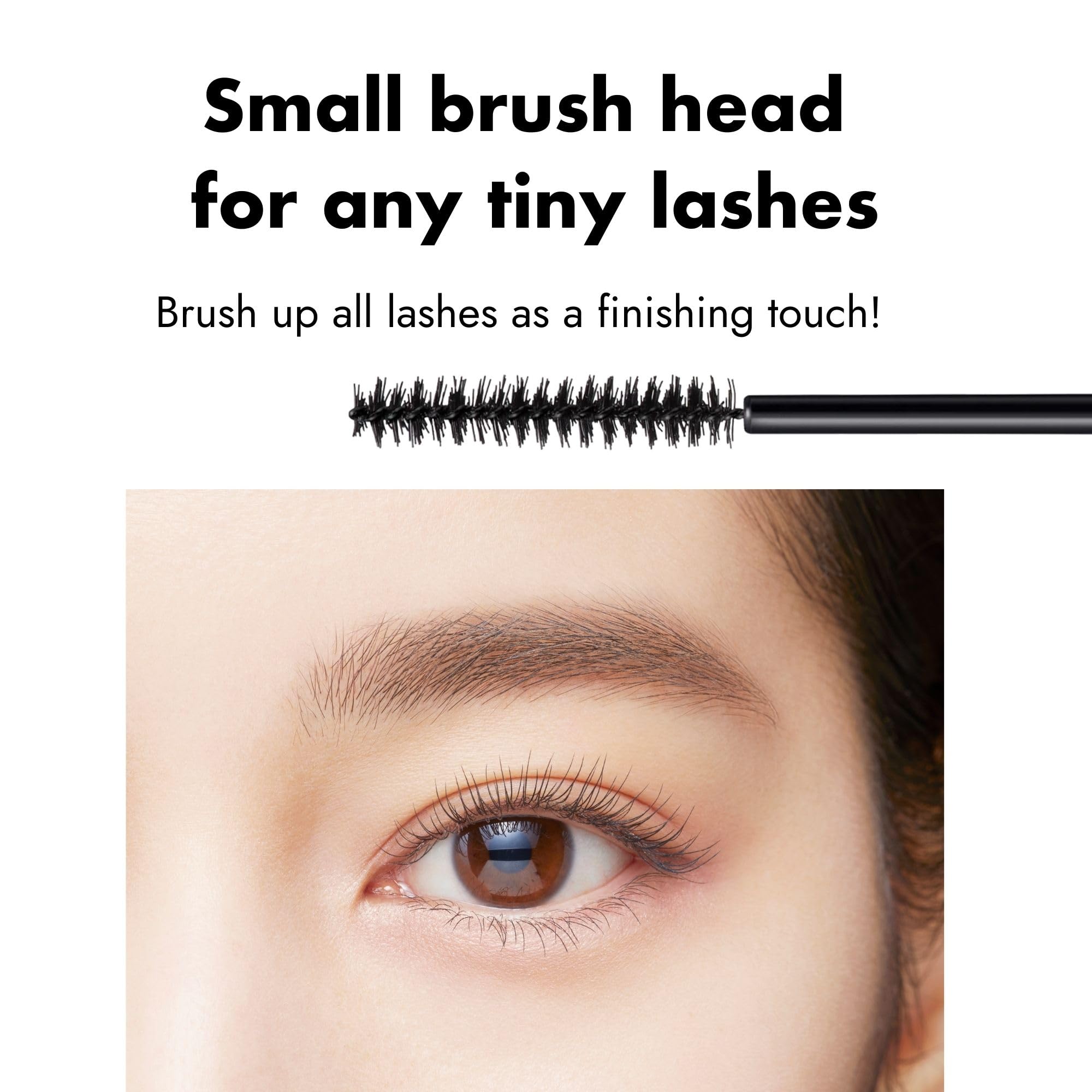Heroine Make before and after lashes demonstrating length and curl benefits