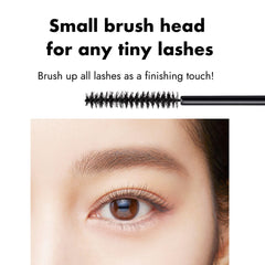 Heroine Make before and after lashes demonstrating length and curl benefits