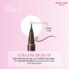 Heroine Make eyeliner held in hand to show compact scale and control