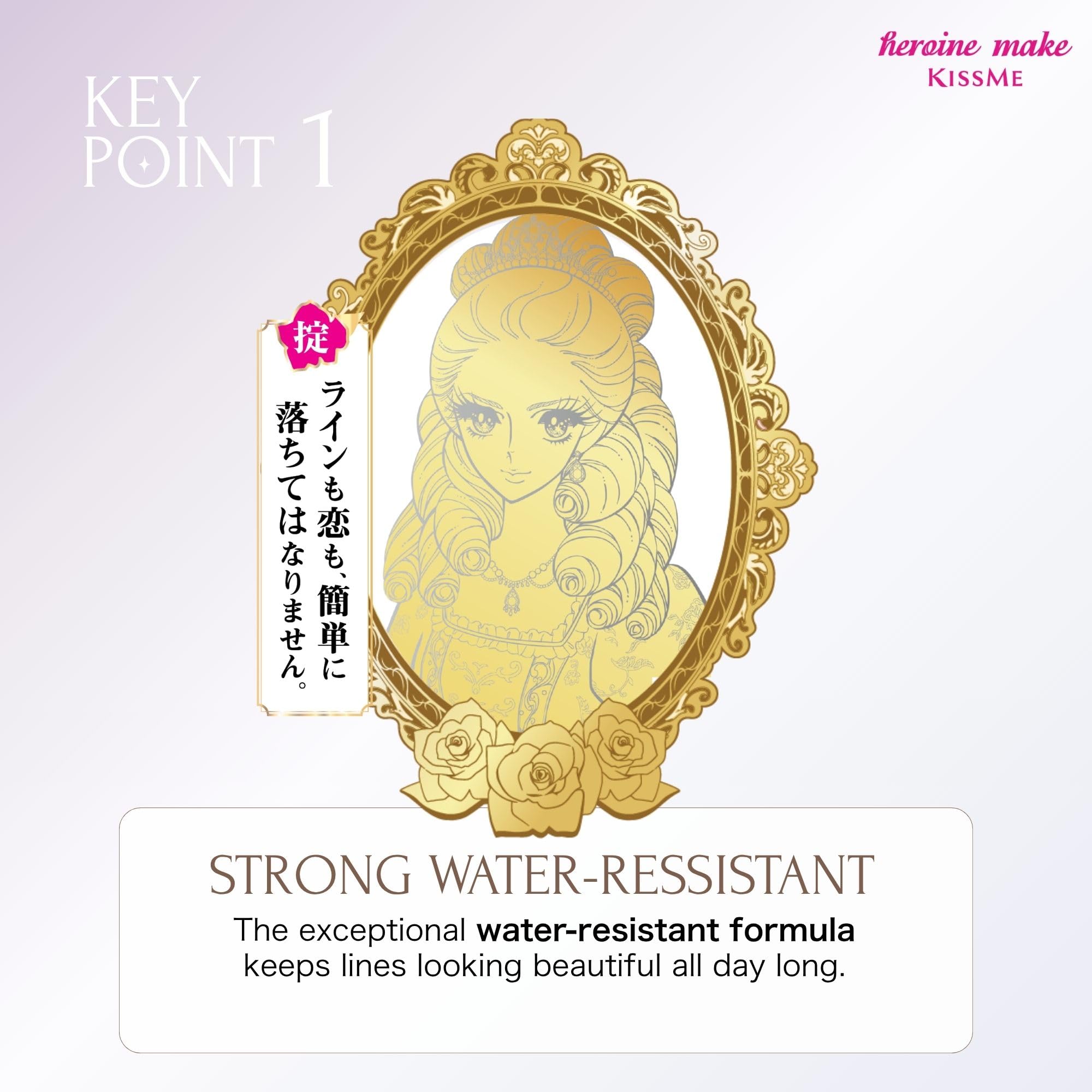 Heroine Make brush tip flexing to show steady application control benefit