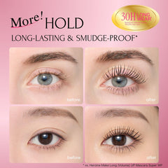 Heroine Make open tube showing product depth and ready-to-use brush benefit