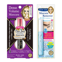 Heroine Make mascara front packaging shows jet black finish and benefits