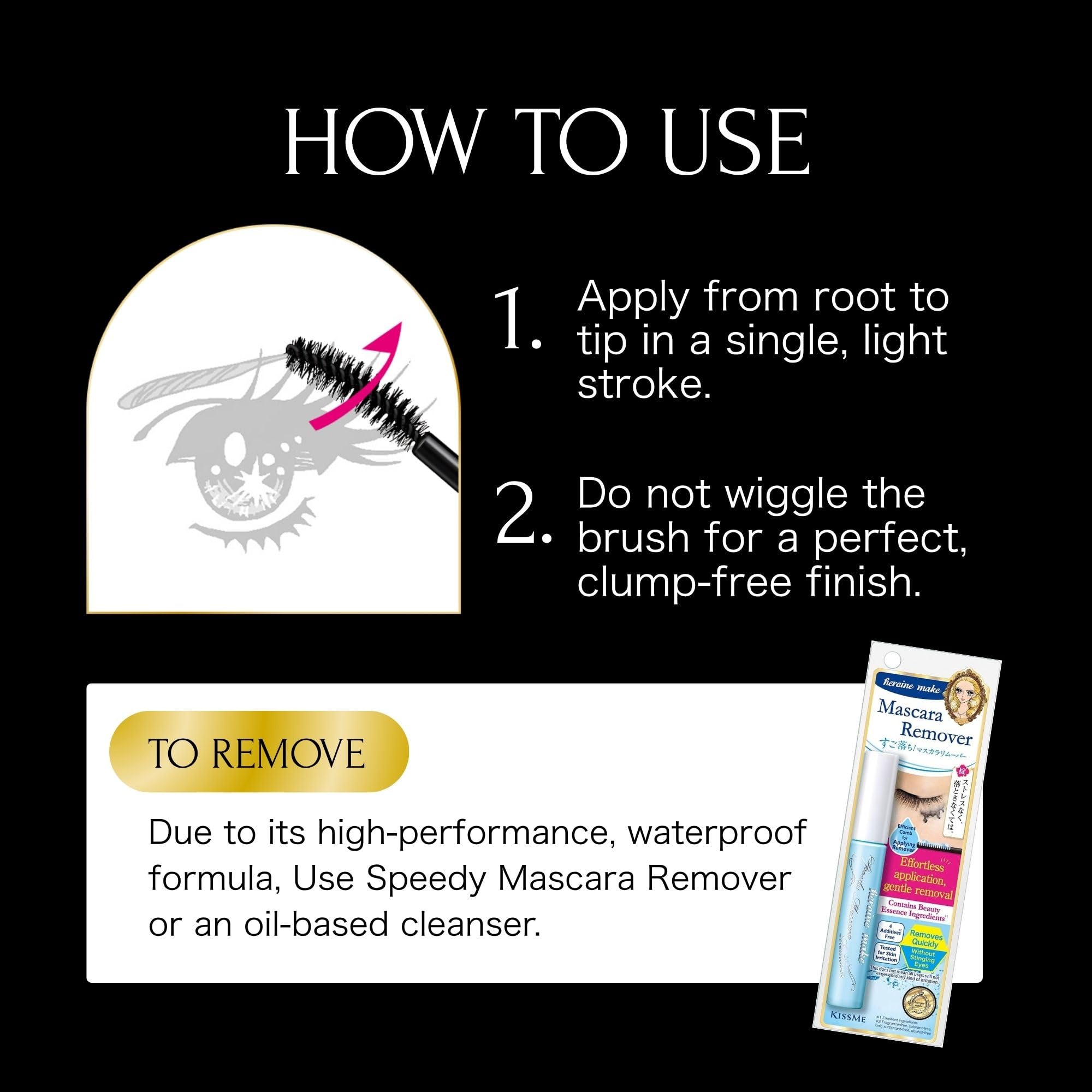 Heroine Make oils and botanicals graphic emphasizing conditioning benefits
