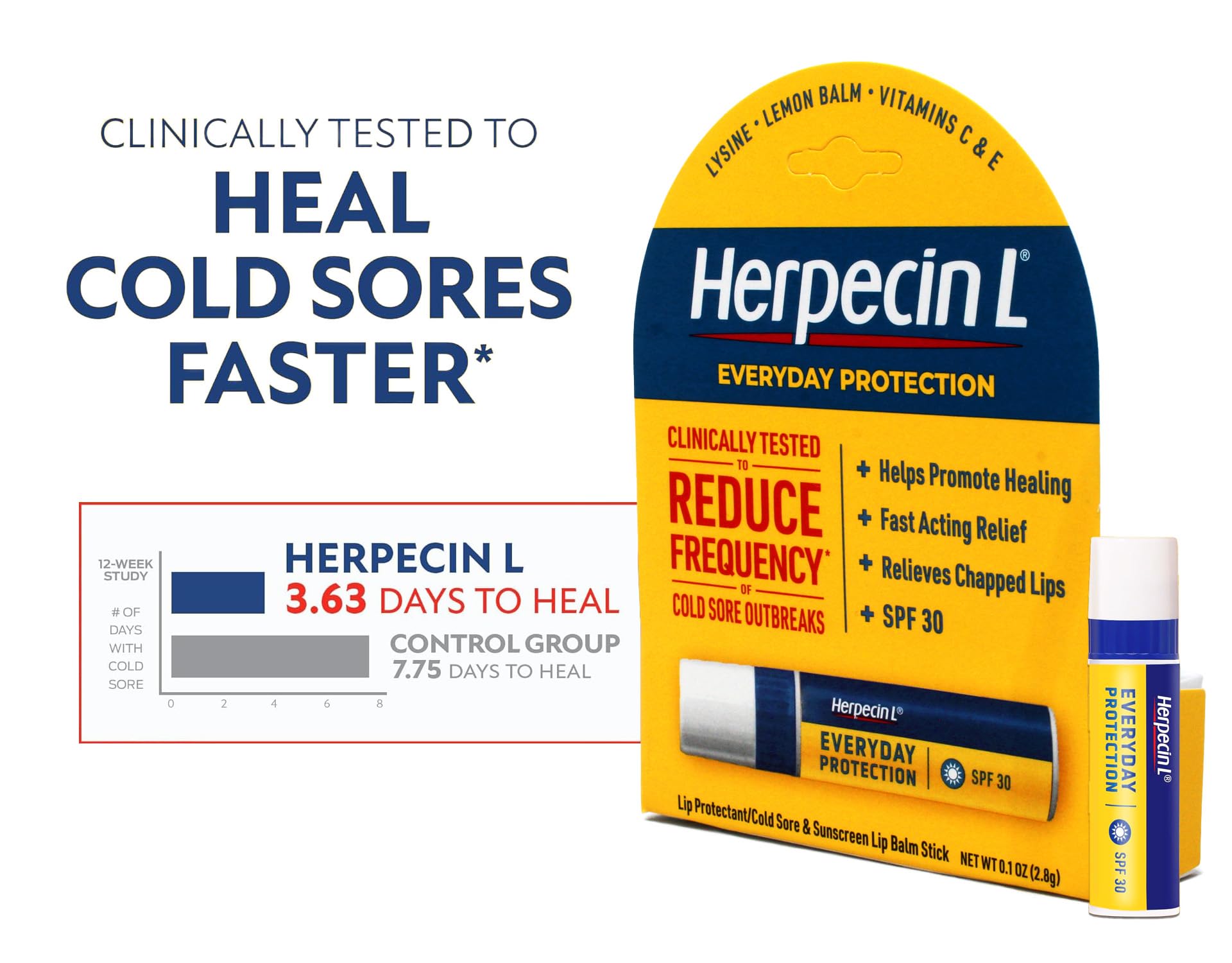 Herpecin-L label close-up showing SPF 30 for clear sun protection