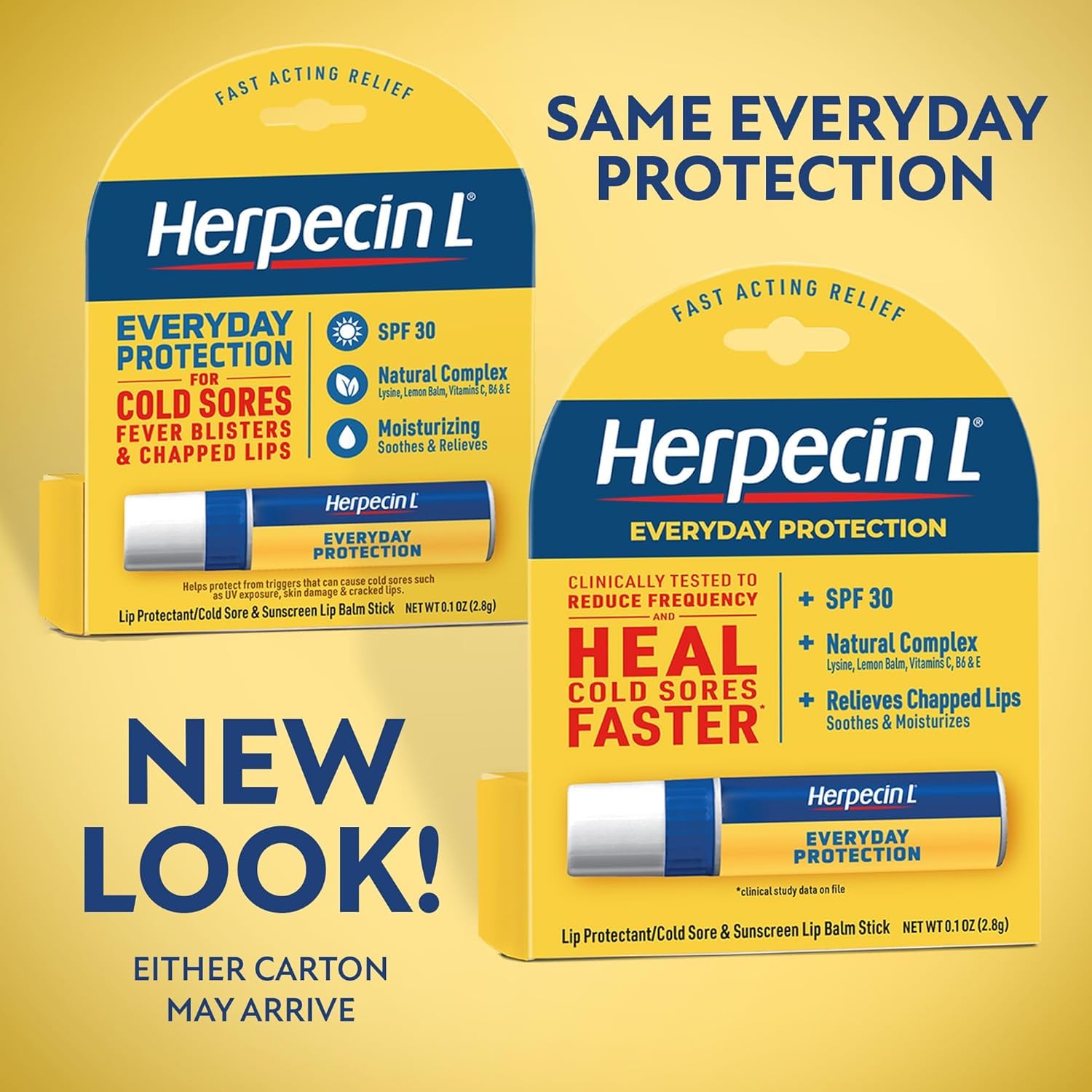 Herpecin-L label detail showing ingredients and SPF information for informed use