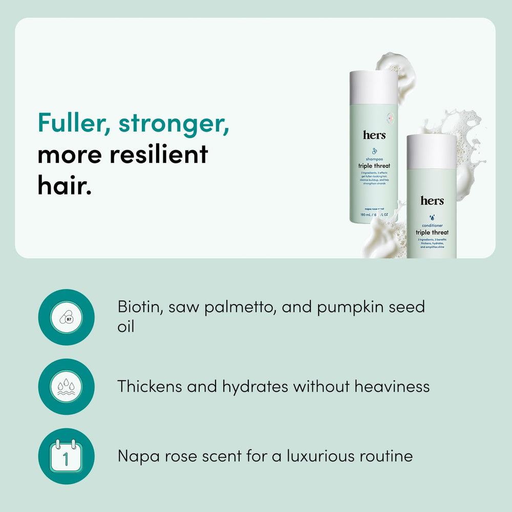 hers label close-up highlighting ingredients and product details