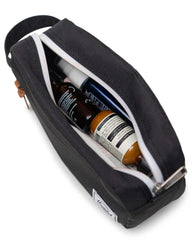 Herschel front pocket detail highlighting quick-access storage benefit