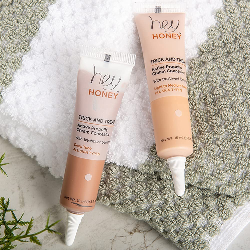 Hey Honey concealer in morning routine portraying lasting all-day wear