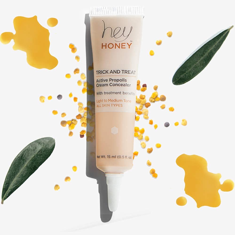 Hey Honey multiple swatches on arm displaying buildable shade performance