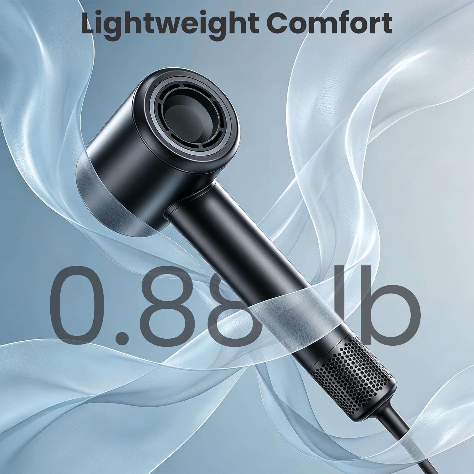 Heyfeel motor vent close-up highlighting powerful brushless motor benefit