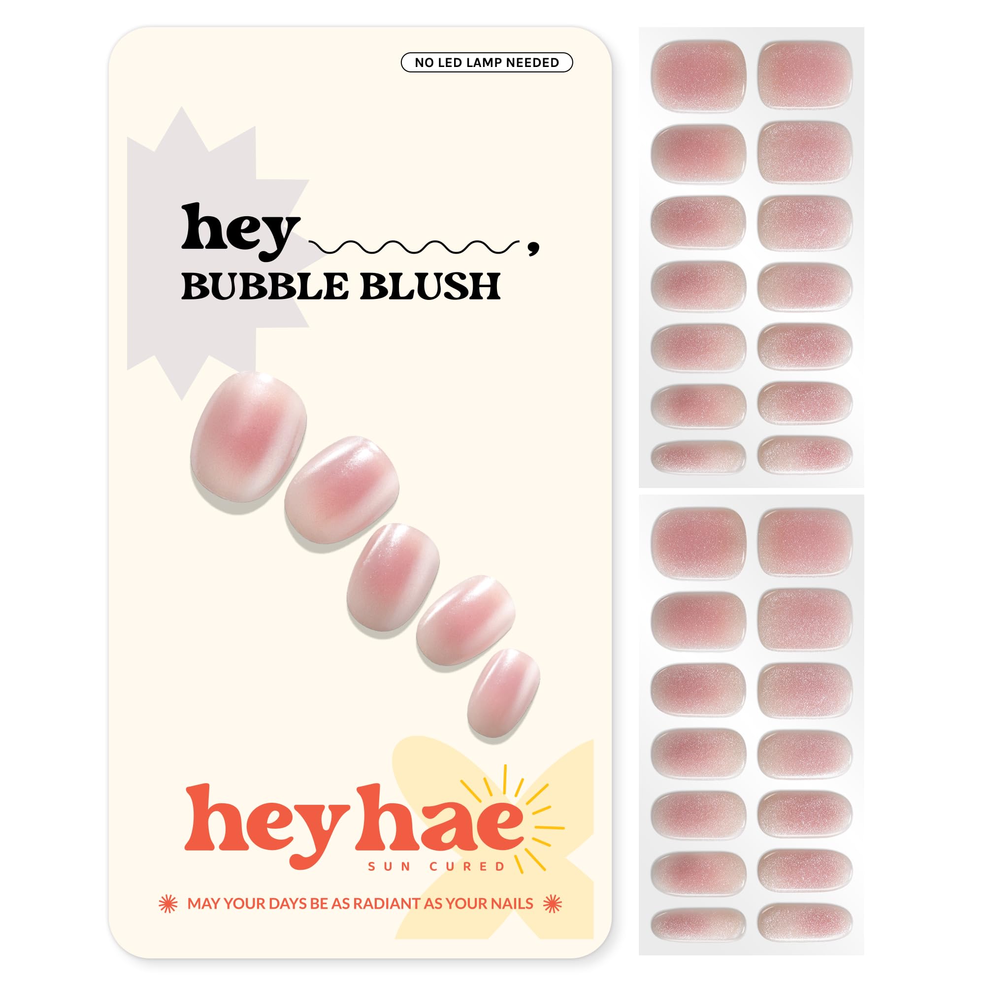 heyhae front packaging showing Hey, Bubble Blush kit and quick benefit