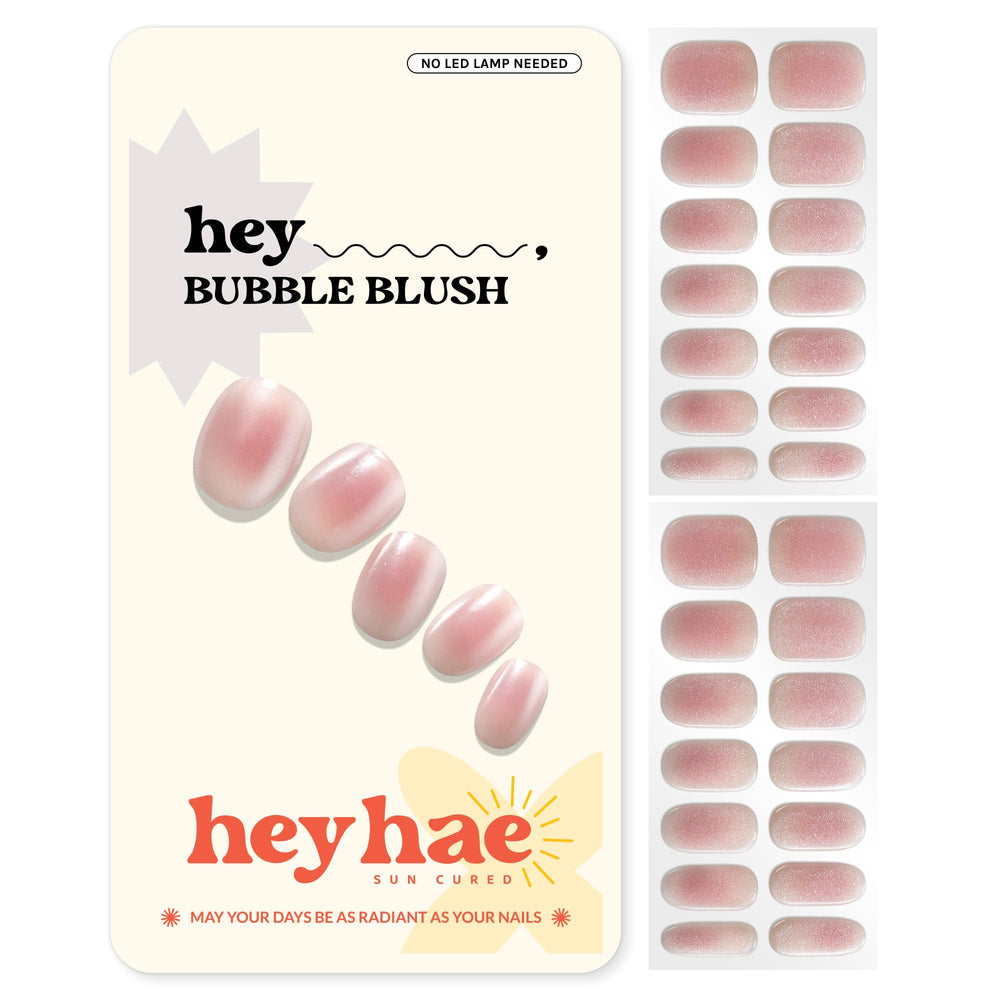 heyhae front packaging showing Hey, Bubble Blush kit and quick benefit