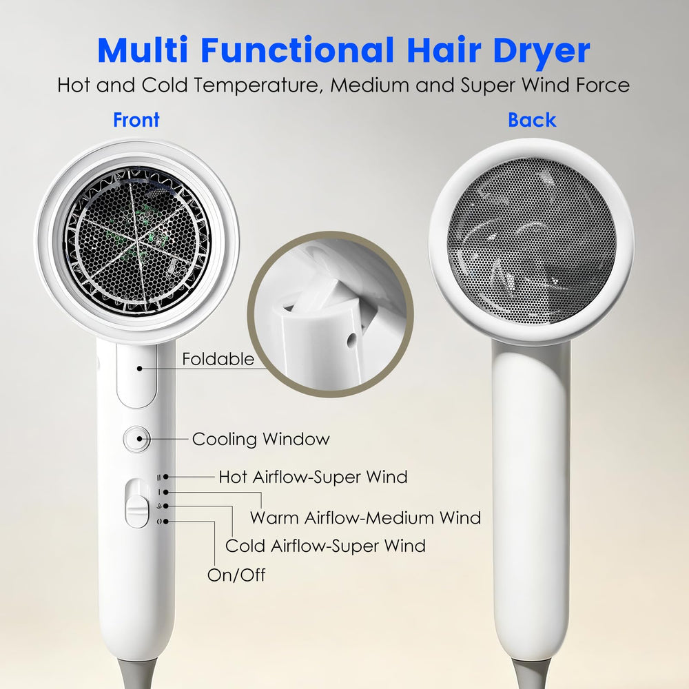 HEZEFAFA folded travel position highlighting portability and easy packing