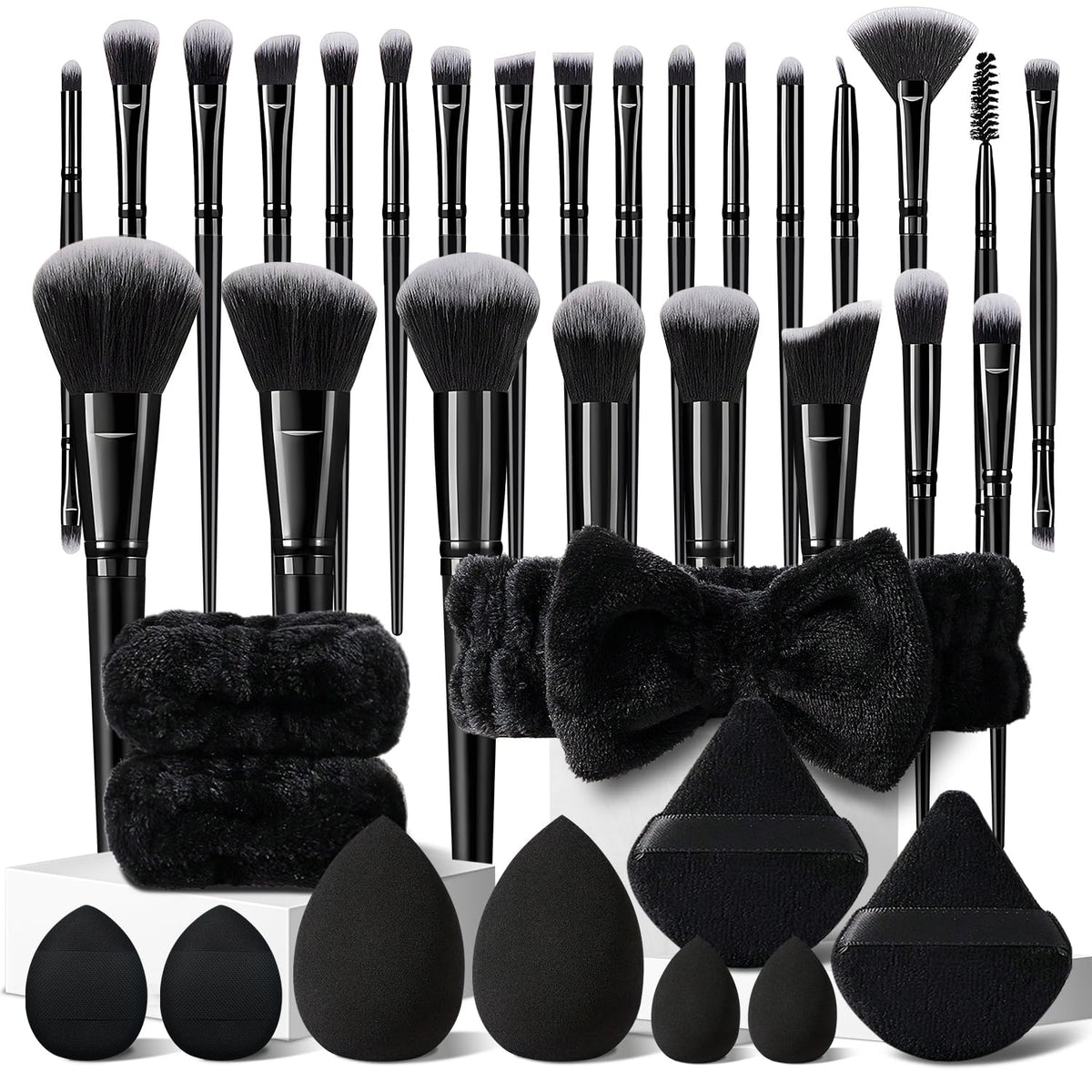 HGHDBT black brush set front view showing full kit and organization benefit