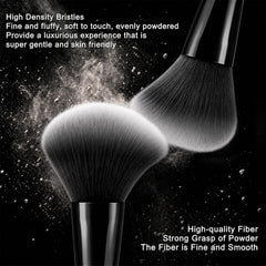HGHDBT brushes in use applying foundation for even, streak-free coverage benefit