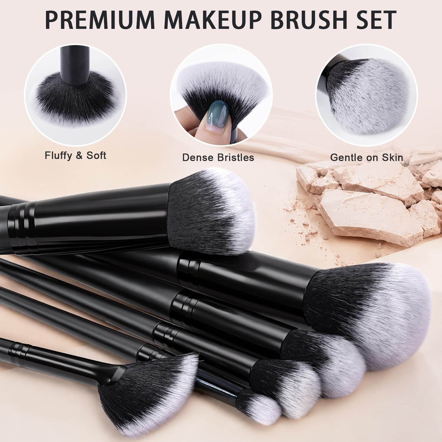 HGHDBT eye brushes detail showing precise tips for detailed eye work benefit