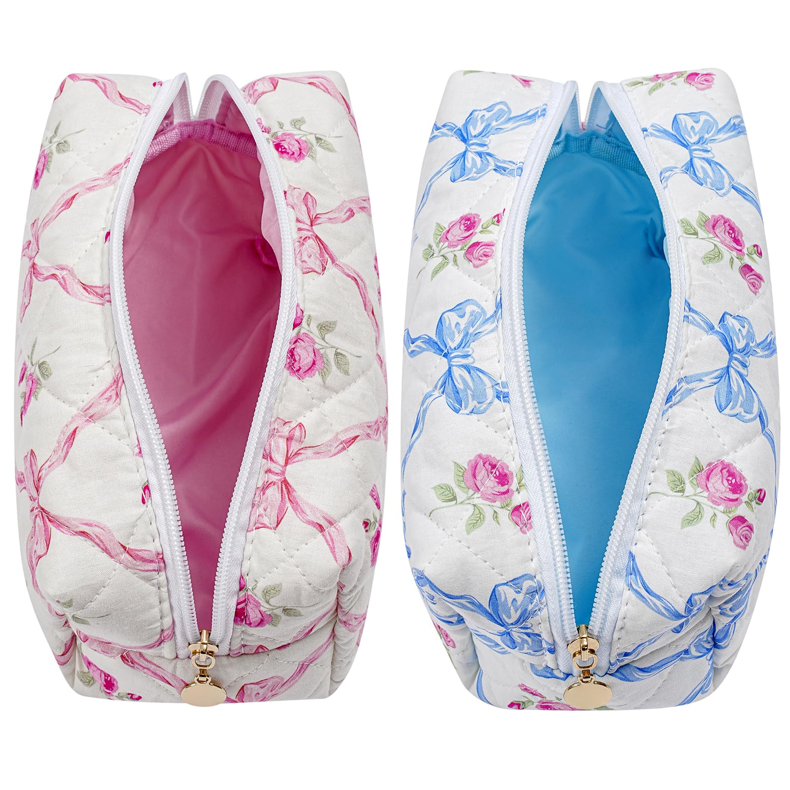 HHQQWZ interior lined view displaying durable lining that protects cosmetics