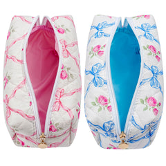 HHQQWZ interior lined view displaying durable lining that protects cosmetics