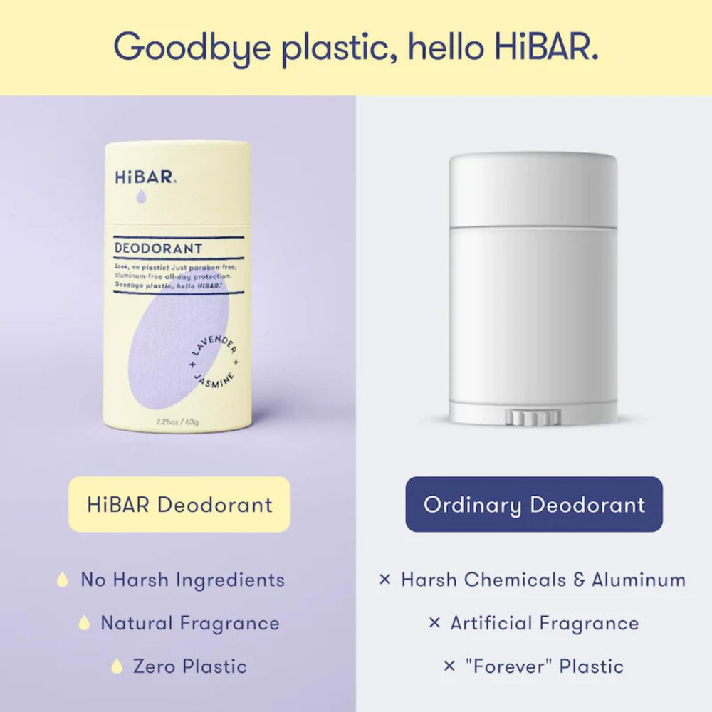 HiBAR being applied from stick in hand offering natural odor control