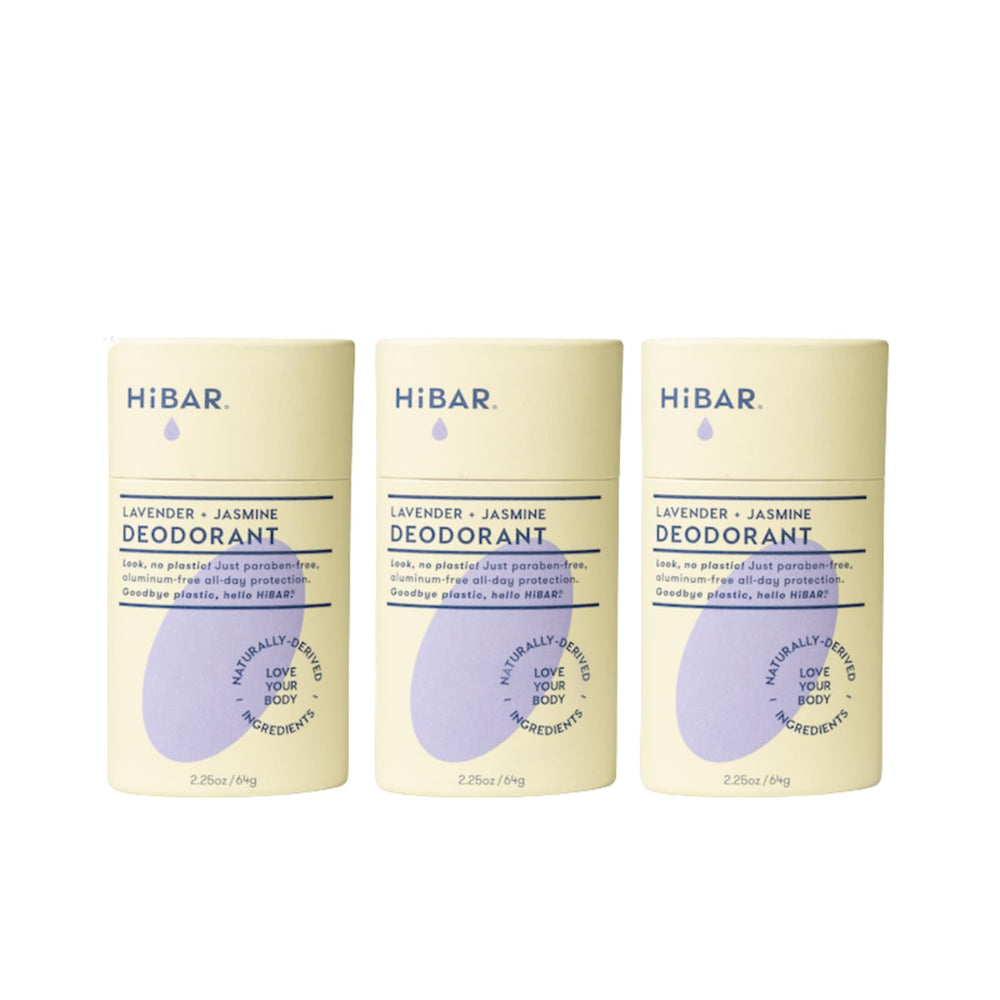 HiBAR front packaging showing recyclable tubes and product benefits