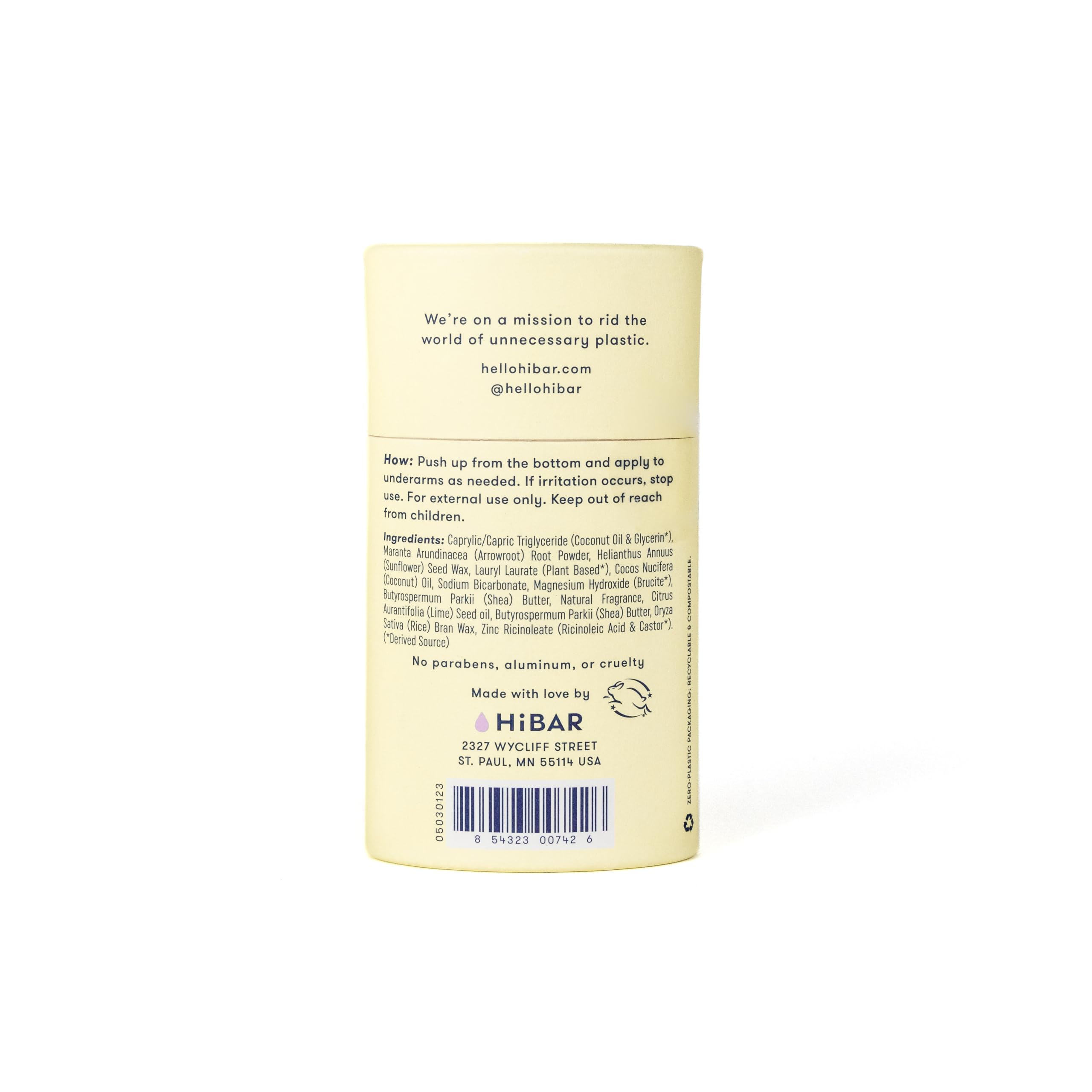 HiBAR on bathroom vanity in natural light promoting plastic-free living