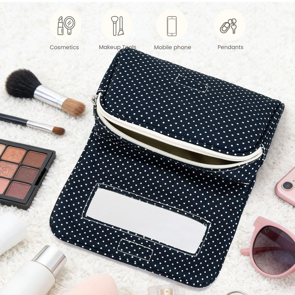 Hibilog inside a purse showing scale and space-saving benefit