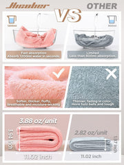 Hicober close-up of microfiber weave demonstrating soft texture and fast absorption benefit