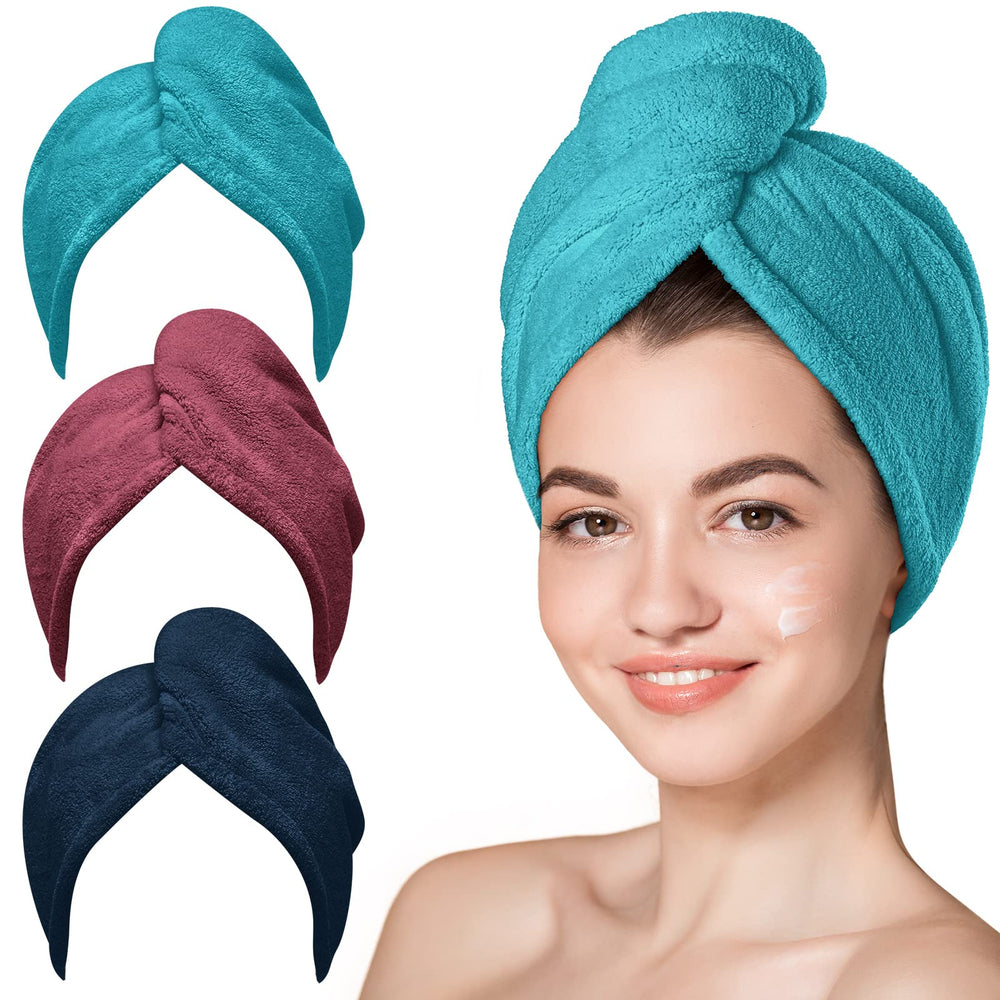 Hicober front folded towels showing colors and neat retail presentation