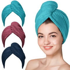 Hicober front folded towels showing colors and neat retail presentation