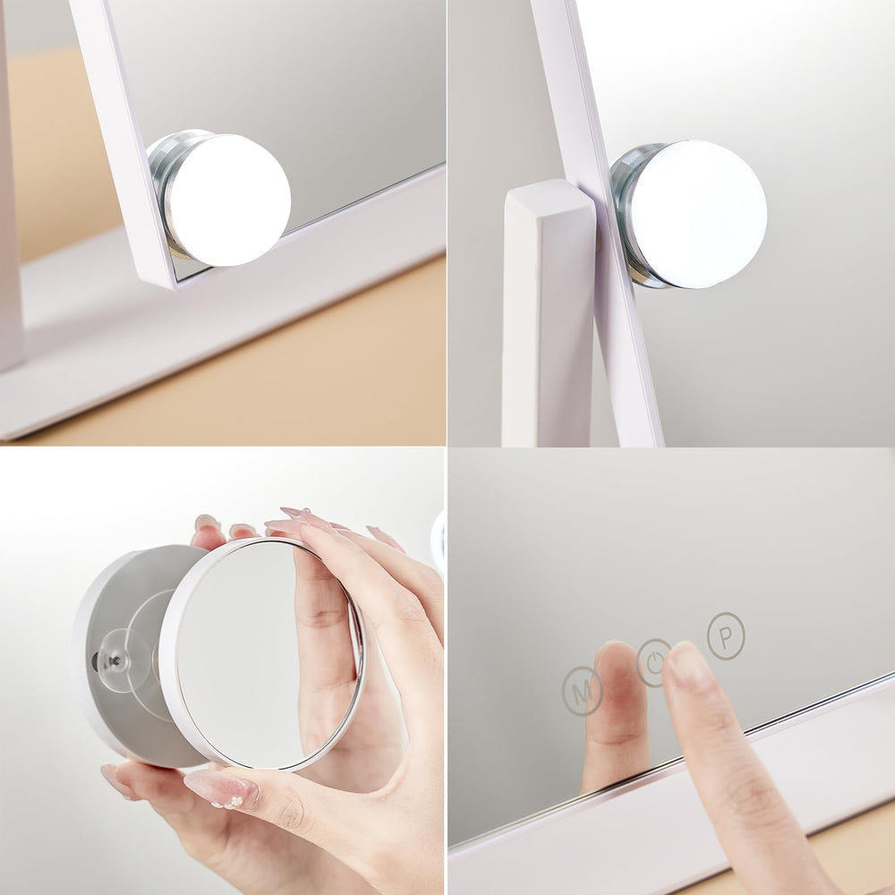 HIEEY mirror rotated 360 degrees showing flexible viewing benefit