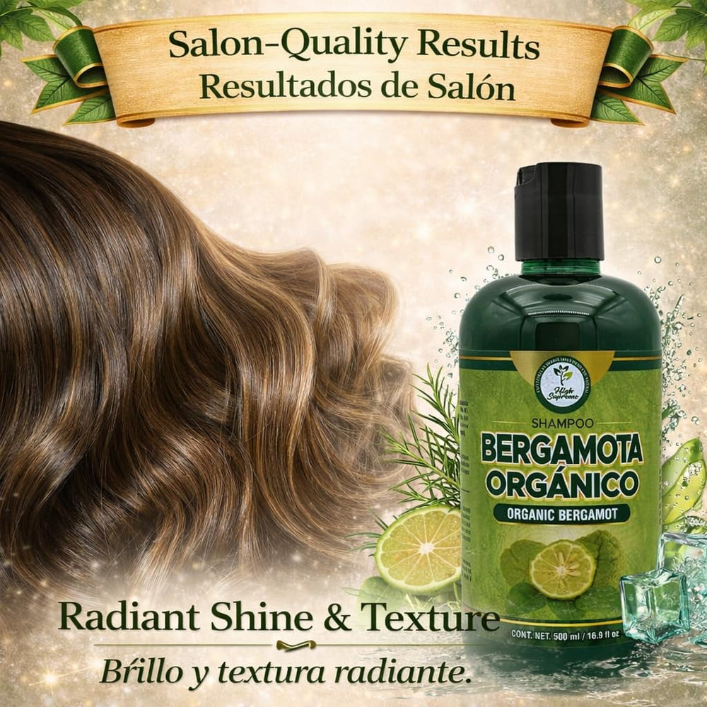 HIGH SUPREME bergamot fruit detail showing natural citrus extract for uplifting scent