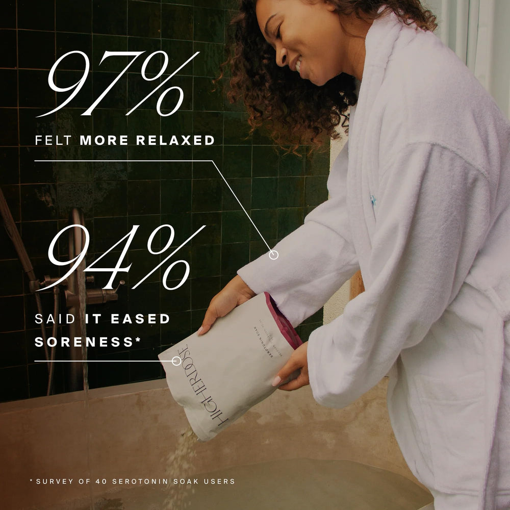 HigherDOSE foot soak basin used with salts demonstrating targeted relaxation