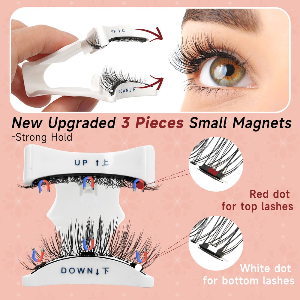 Higu clace lashes applied on eye showing natural volumizing effect