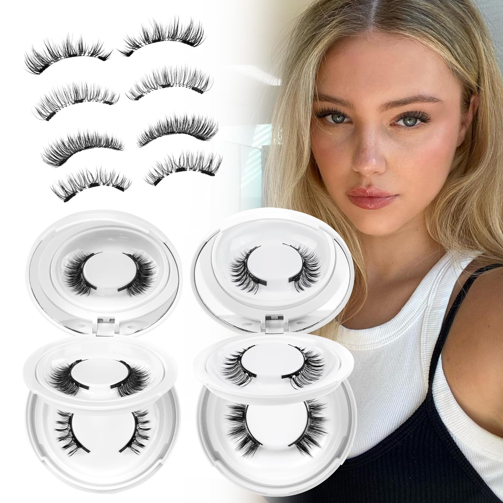 Higu clace lifestyle evening look on model conveying glam without glue