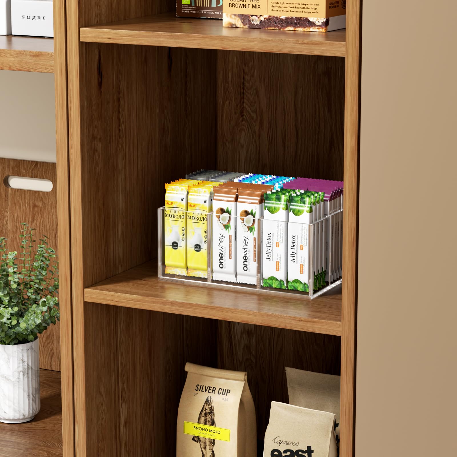 HIIMIEI on a bathroom vanity creating tidy stylish countertop benefit