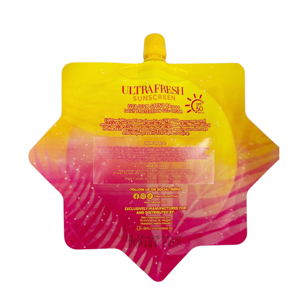HikariSkin gel-cream texture close-up highlighting fast-absorbing, non-greasy finish