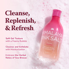 HIMALAYA PINKSALT applied on skin demonstrating gentle exfoliation