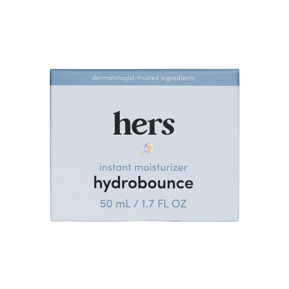 HIMS & HERS Hydrobounce front packaging showing product and benefit