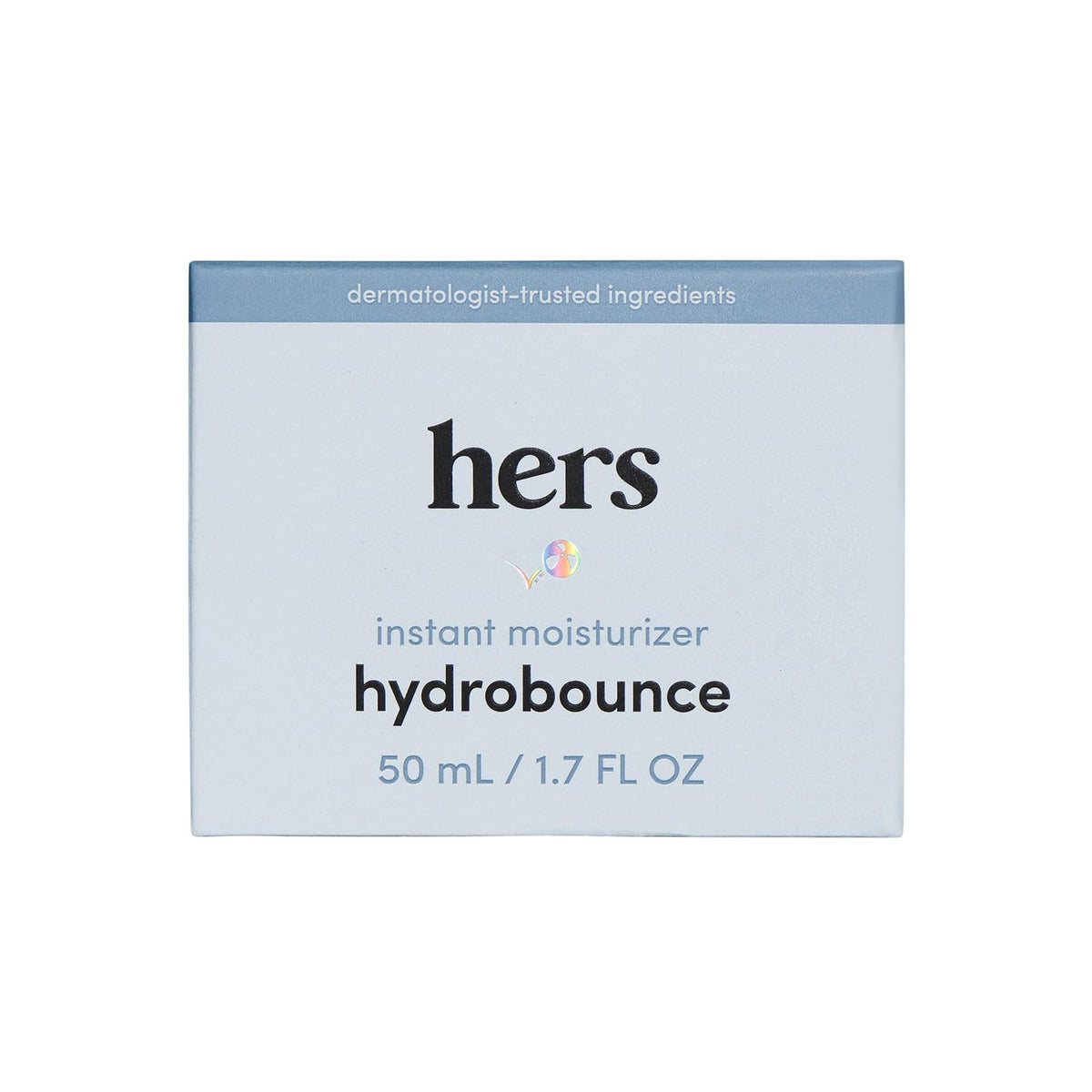 HIMS & HERS Hydrobounce front packaging showing product and benefit