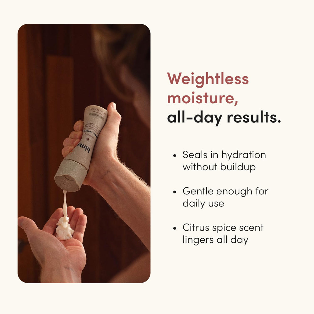 hims bottle back label displaying clean vegan formula and ingredient transparency