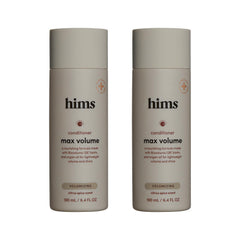 hims front packaging showing two 6.4 fl oz bottles and citrus spice scent benefit
