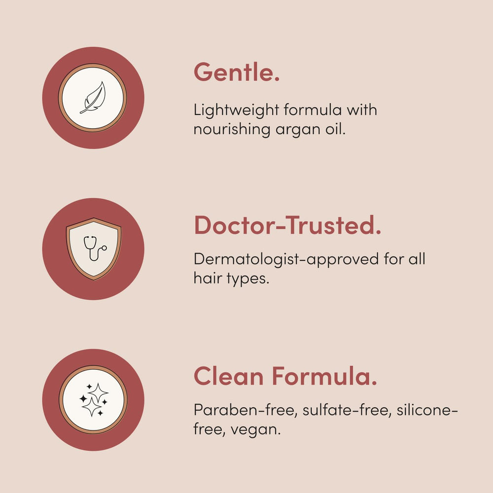 hims conditioner in shower use showing lift at the roots and manageable hair