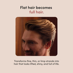 hims biotin and argan oil ingredients close-up highlighting nourishing boost