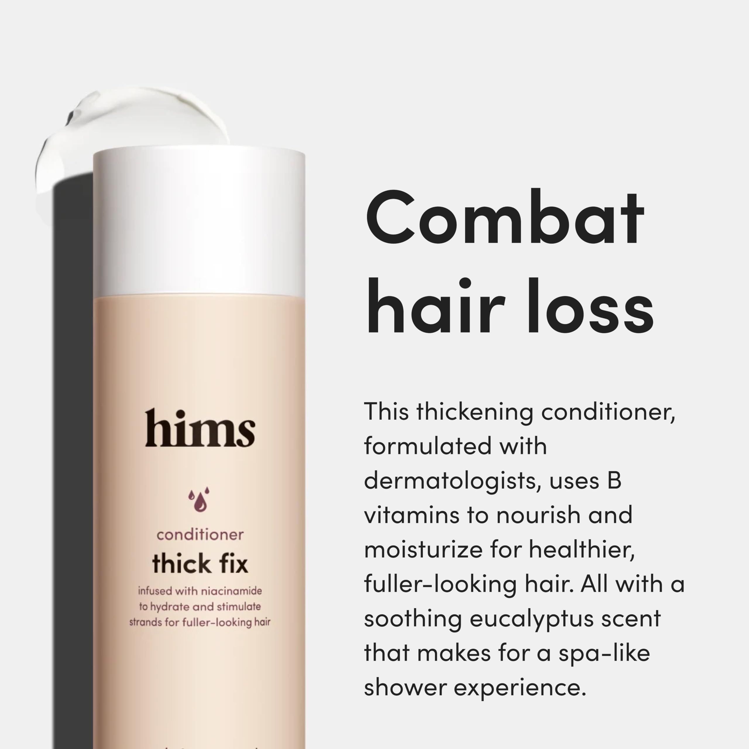 hims shampoo lather texture illustrating cleansing without stripping