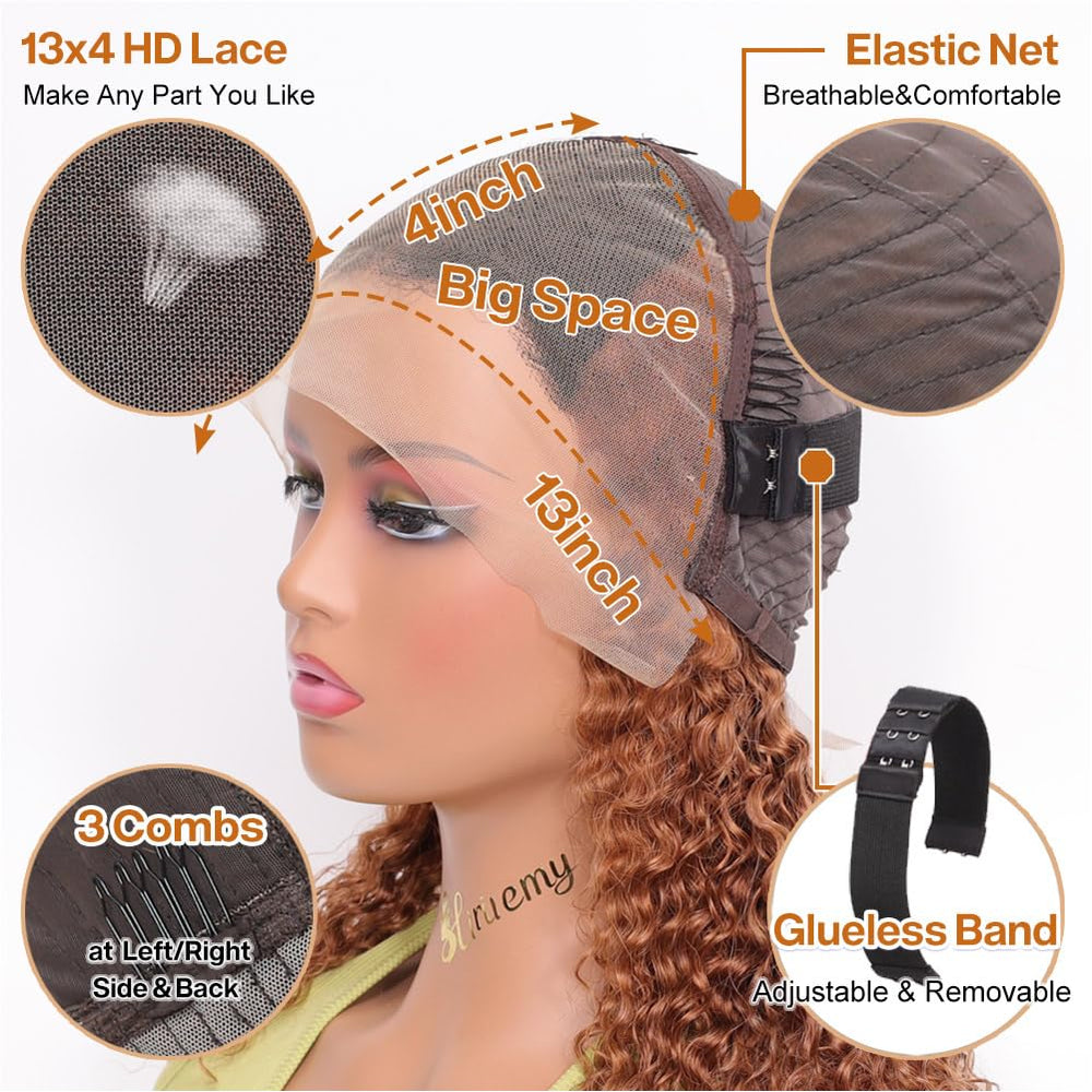 HIRIREMY deep wave texture close detail showing curl definition and soft movement benefit styling