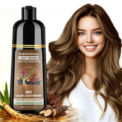 HIS&HERCHOICE front packaging showing product and benefit of easy gray coverage